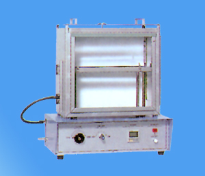 Vehicle interior material flammability testing machine